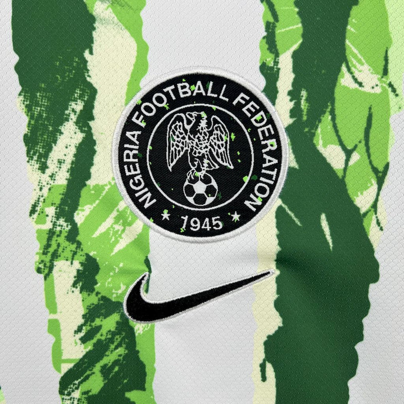 CAMISA DA SELEÇÃO DA NIGERIA 25/26 BRANCO E VERDE