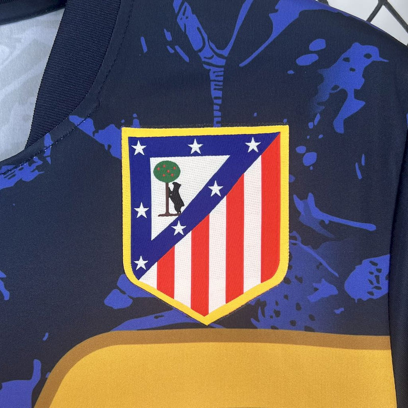 CAMISA DO ATLETICO DE MADRID 25/26 AZUL E VERMELHO