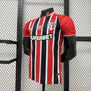 CAMISA VERSÃO PLAYER DO SÃO PAULO 25/26 VERMELHO E PRETO