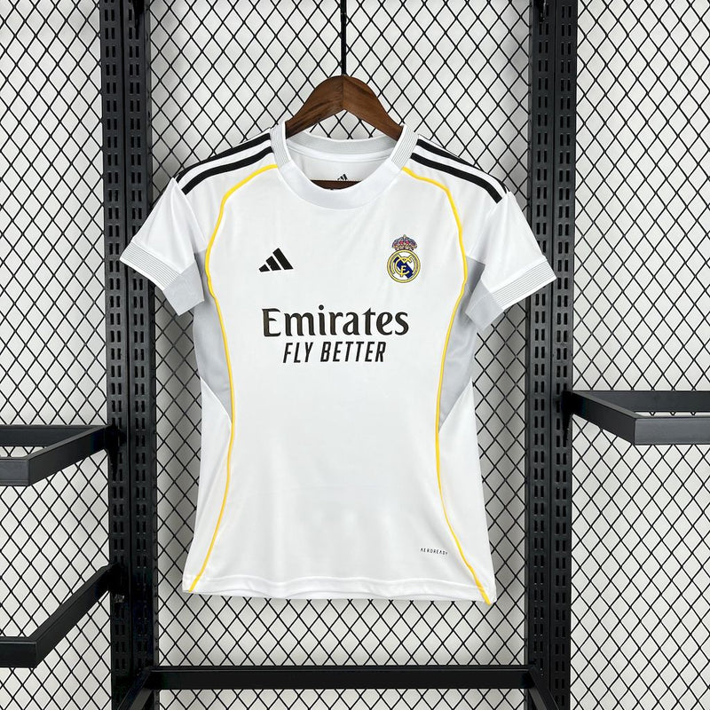 CAMISA FEMININA DO REAL MADRID 25/26 BRANCO