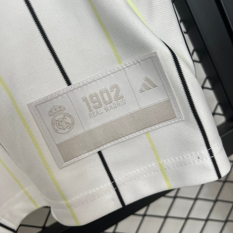CAMISA DO REAL MADRID ESPECIAL BASEBALL 25/26 - BRANCA