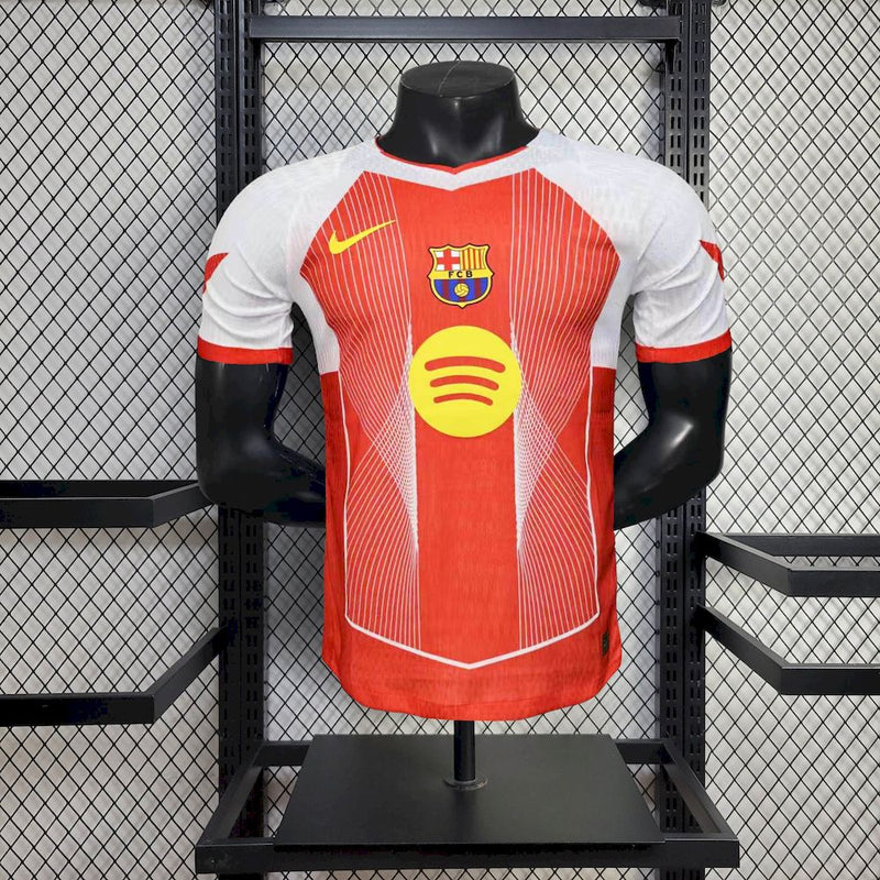 CAMISA VERSÃO PLAYER DO BARCELONA 25/26 VERMELHO