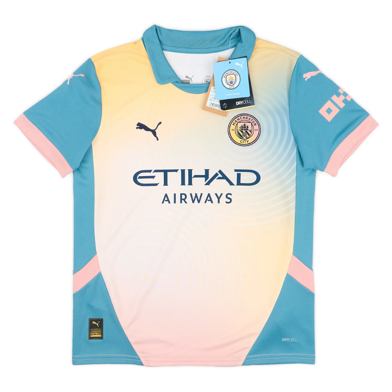 CAMISA DO MANCHESTER CITY IV 23/24 ESPECIAL BANDA OASIS - PRONTA ENTREGA - HAALAND - TAM: GG